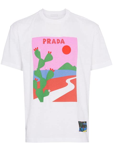 prada cactus print blouse mens